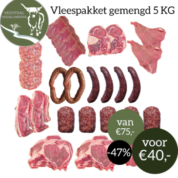 Vleespakket Gemengd 5 KG
