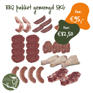 BBQ pakket gemengd 5KG