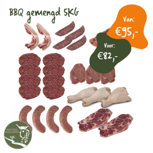 BBQ pakket gemengd 5KG
