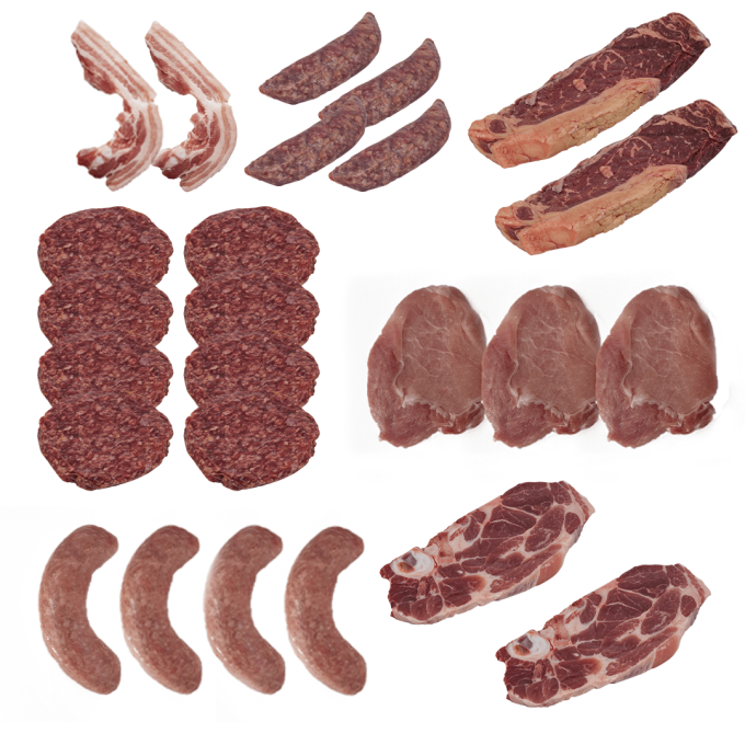 BBQ pakket gemengd 5KG