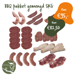 BBQ pakket gemengd 5KG